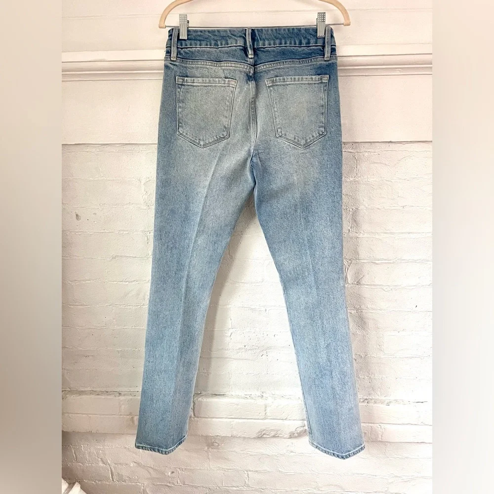 Frame Le Mini Boot in Kerwin Wash Mid Rise Light Wash NWOT Size 28 - Picture 4 of 16